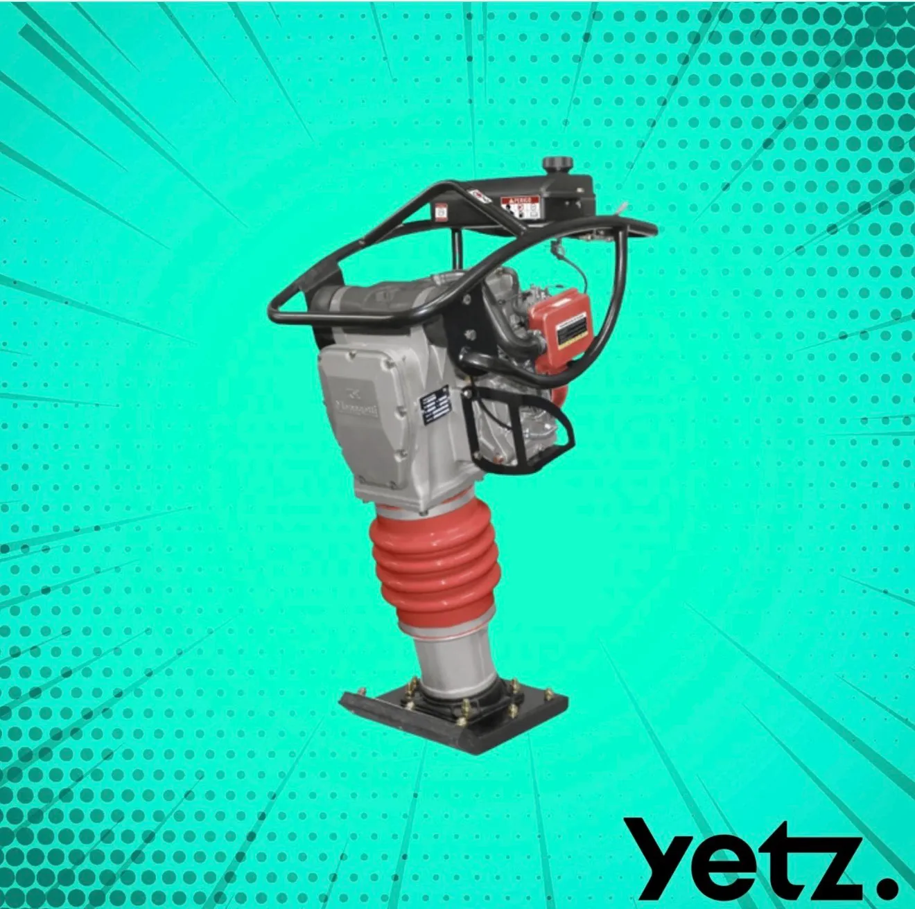 Compactador de solo sapo para locação em Curitiba - Yetz Equipamentos